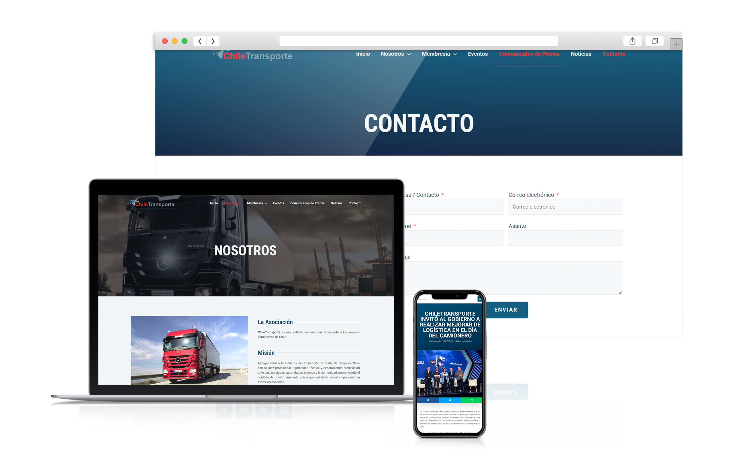 Web Showcase Mockup-chile transporte